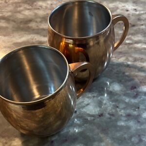 Threshold Copper Finish Mugs Set
